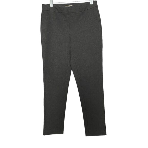 Orvis Womens Ponte Knit Ankle Pull On Pant Sz 8 Black Mid Rise Tapered Leg Comfy - Picture 1 of 11